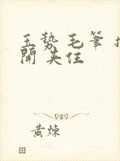 玉势 毛笔 撑开 夹住