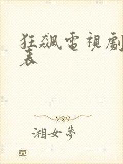 狂飙电视剧演员表