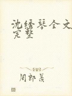 沈绣琴全文阅读完整