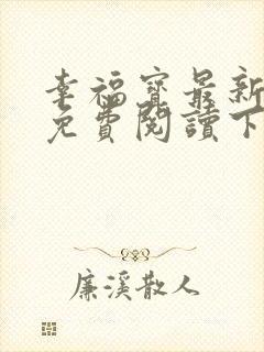 幸福宝最新章节免费阅读下载