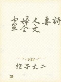 少妇人妻诗雨小军全文