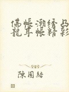 佛帐潮绣凸浮双龙耳帐精彩片段