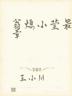 翁熄小莹最新节章