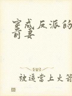 穿成反派的炮灰前妻