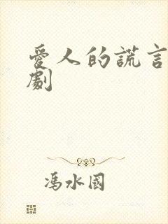 爱人的谎言电视剧