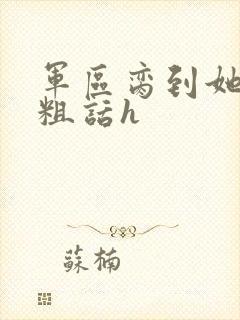 军区脔到她哭h粗话h