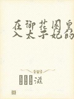 在御花园皇上进入太子妃的小说