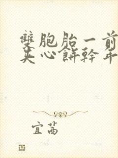 双胞胎一前一后夹心饼干年下