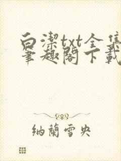 白洁txt全集笔趣阁下载