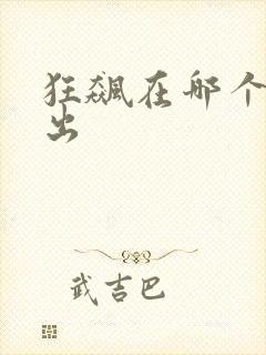 狂飙在哪个台播出