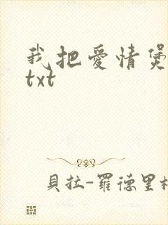 我把爱情煲成汤txt