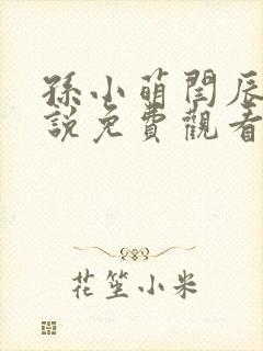 孙小萌闫辰的小说免费观看