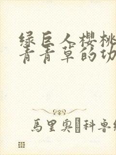 绿巨人樱桃荔枝青青草的功效