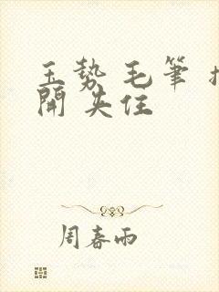 玉势 毛笔 撑开 夹住