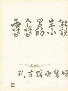 两个男生做酿酿酱酱的小说