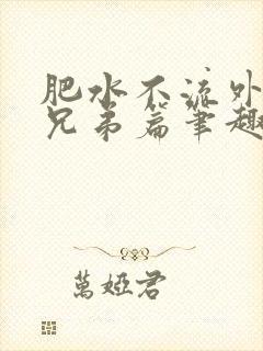 肥水不流外人田兄弟篇笔趣阁小说