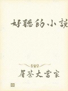 好听的小说名字