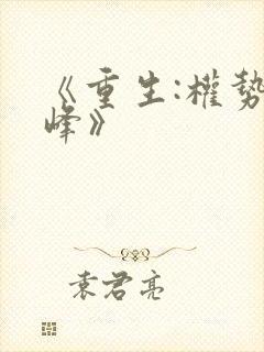 《重生:权势巅峰》