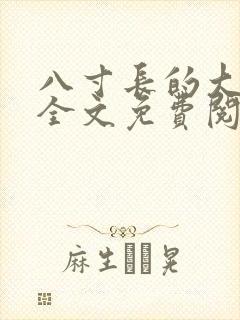 八寸长的大宝贝全文免费阅读