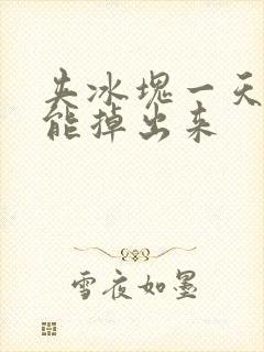 夹冰块一天都不能掉出来