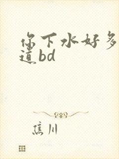 你下水好多下水道bd