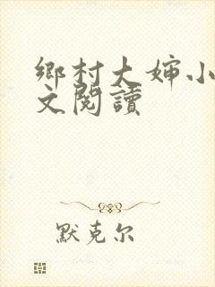 乡村大婶小说全文阅读