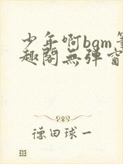 少年啊bgm笔趣阁无弹窗免费