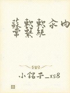 苏软软汆肉的日常系统