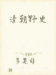 清朝野史