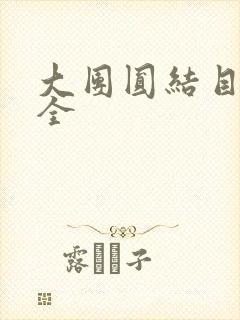 大团圆结目录大全