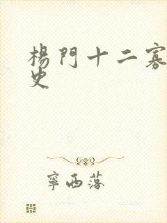 杨门十二寡妇艳史