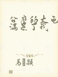 公么的大龟强大满足了我