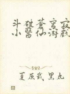 斗破苍穹寂寞的小医仙游戏世界