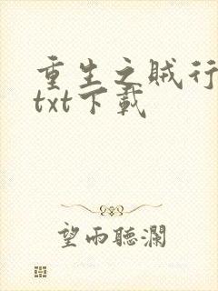 重生之贼行天下txt下载