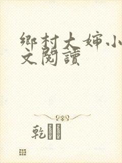 乡村大婶小说全文阅读