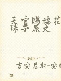 天官赐福花怜塞珠子原文