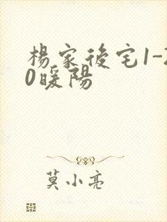 杨家后宅1-20暖阳