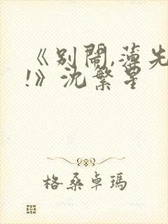 《别闹,薄先生!》沈繁星