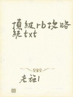 顶级rb攻略系统txt