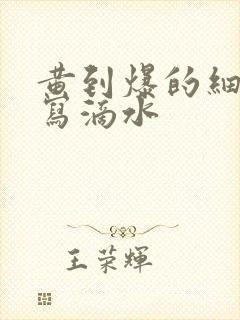 黄到爆的细节描写滴水