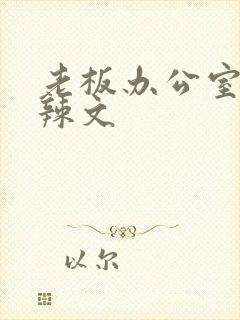 老板办公室系列辣文