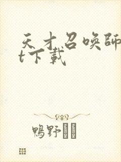 天才召唤师txt下载