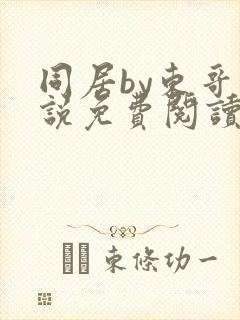 同居by东哥小说免费阅读全文无弹窗