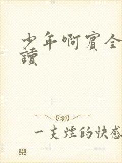 少年啊宾全文阅读