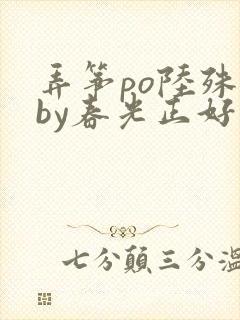 弄筝po陆殊词by春光正好