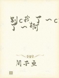 别c我了～c烂了～啊