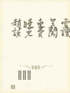 赵晓东吴雪晴小说免费阅读