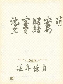 沈宴昭安萌全文免费结局