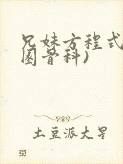 兄妹方程式(校园骨科)