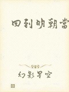 回到明朝当太子